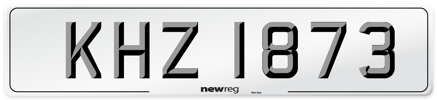 KHZ 1873 Number Plate from New Reg